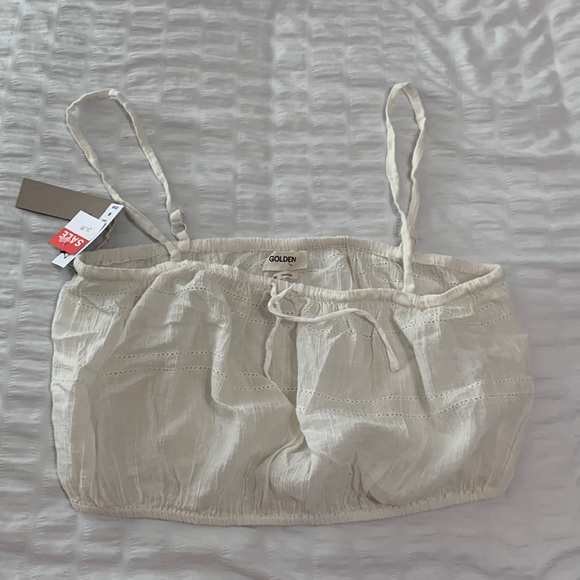 Aritzia Golden Tube top. Size Medium - Picture 1 of 4